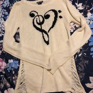 Music note sweater